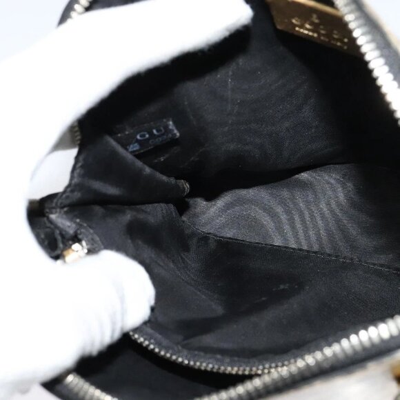 GUCCI SEGA Collaboration Shoulder Bag Leather Gold 511189 Auth bs24808 - Picture 13 of 16